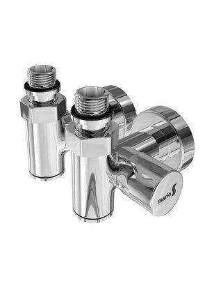 Robinet unghiular Mario pentru TEN G1/2, set 2 buc., crom 4.0.0500.55.P foto