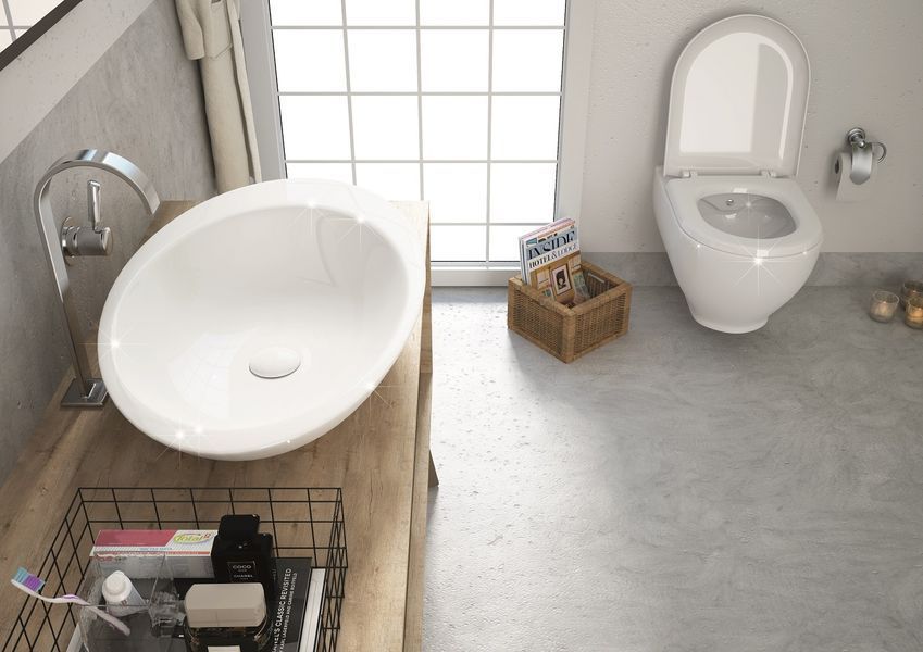 OLIVA Rimless toaletă suspendată (525*365*400мм), cu capac Slim slow-closing 13-45-165 foto