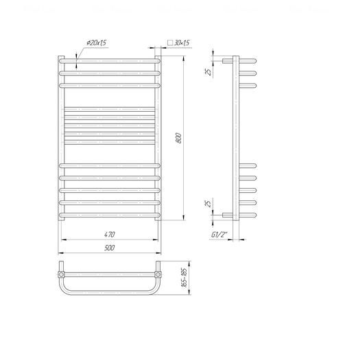 Полотенцесушитель Гера-Люкс 800х500/470 4820111352210 фото
