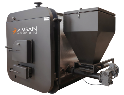 Cazan pe combustibil solid MIMSAN MSK 1000 cu alimentare automată MSK 1000 foto