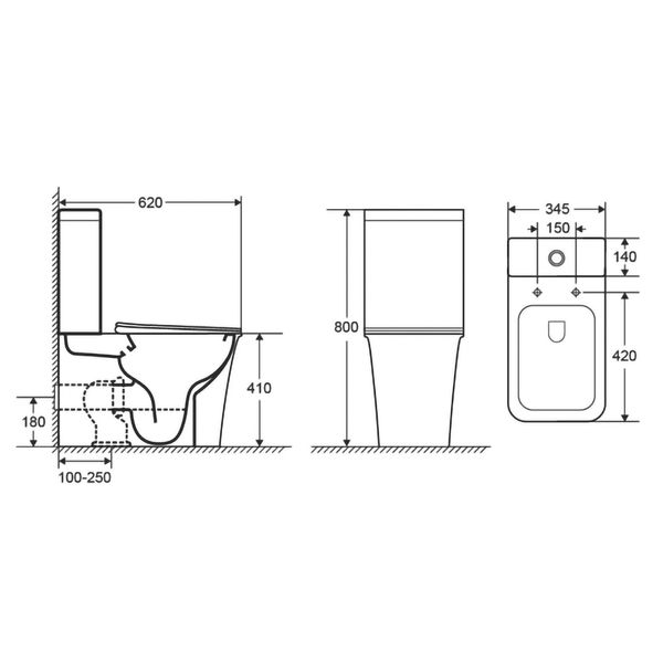 Vas viceu de perete IMPRESE ELANTA Rimless ID999MARKET_6435267 foto