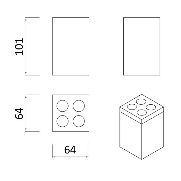 FIRST suport de calcul dentar, inox, satinat RJAC020-03SS RJAC020-03SS foto