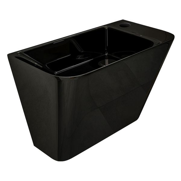 Lavoar TEO black 50 * 28 * 35cm monobloc montat pe perete 13-88-601black foto