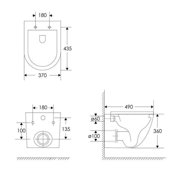 Vas viceu suspendat IMPRESE LESNA Rimless i11546 foto