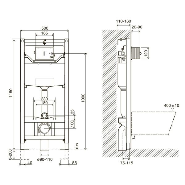 Инсталляция для унитаза IMPRESE i9109 i9109 фото