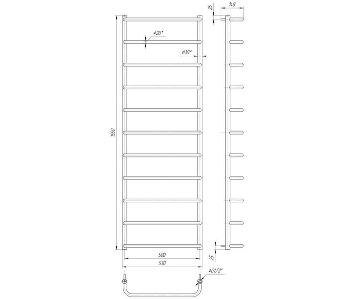 Standard HP 1550x530/500 4820111352081 foto