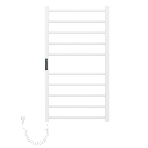 CAMPO электрический полотенцесушитель, blanco (L, 120W, 500*900 мм, сталь 304, 10 перемычек (5-5) круг, квадрат, таймер, термостат 70&deg;С) 9210.000107 фото
