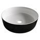 Lavoar 36*36*12cm blat ceramic rotund, alb-negru 13-40-333B&W foto 1