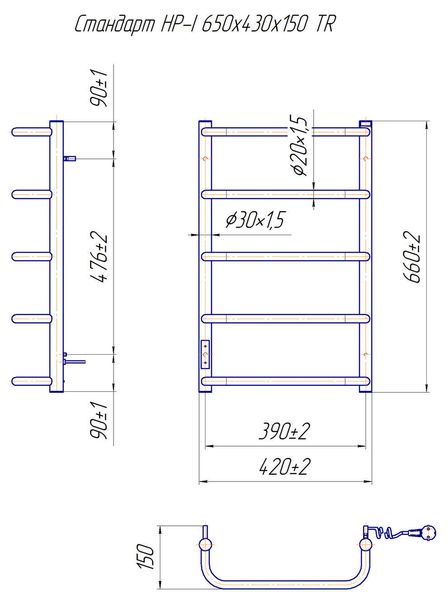 Стандарт HP -I 650x430 TR таймер-регулятор ID999MARKET_6181733 фото