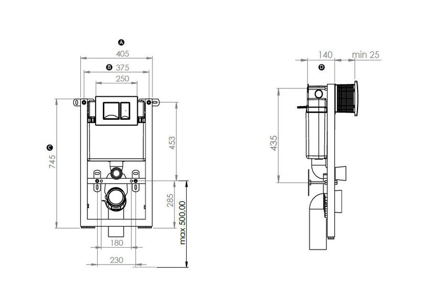 Инсталляция для унитаза SANICA SAN 140 500-RZVSN140HM0000001 фото